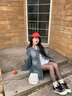 京多夢(mèng)復古水洗做舊牛仔外套女2025春秋寬松oversize時(shí)尚中長(cháng)款港風(fēng)夾克 復古藍 M 復古藍（100-120斤） 曬單實(shí)拍圖