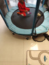 曼迪卡威蹦蹦床室內家用兒童1-3-10歲寶寶砰砰跳跳床小孩蹭蹭床玩具禮物 1.4米 扶手單杠款藍承重700斤 加厚護網(wǎng)/吸盤(pán)靜音防滑腿 曬單實(shí)拍圖
