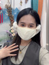 啄木鳥(niǎo)保暖耳罩口罩女冬季2024純棉防風(fēng)防寒加絨護(hù)耳二合一面罩面紗耳套 米白色【主圖色】 曬單實(shí)拍圖
