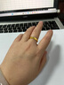六福珠寶 囍愛(ài)系列足金相伴黃金戒指情侶結婚對戒款單只 計價(jià) 001081MA 18號-5.99克(含工費479元) 男款 曬單實(shí)拍圖