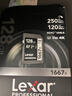 雷克沙（Lexar）128GB SD存儲卡 U3 V60 4K數碼相機內存卡 讀250MB/s 寫(xiě)120MB/s 雙排金手指（1667x Pro） 曬單實(shí)拍圖