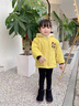 G.DUCK KIDS小黃鴨童裝男童外套秋冬季新款卡通連帽兒童衣服加絨款帥氣外套 黃色 110碼建議100-110cm4-5歲cm 曬單實拍圖