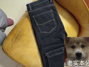 吉普（JEEP）美國正品高端加絨加厚牛仔褲男士秋冬新款彈力修身直筒休閑褲春秋 8963黑色 加絨 【國際大牌】 33 【適合150斤左右】 曬單實(shí)拍圖
