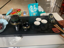 石間說 天然整塊烏金石茶盤手工立體雕刻家用簡約茶臺(tái)新中式茶盤原創(chuàng) 山寺禪院【烏金石】80*35*3CM 曬單實(shí)拍圖