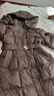 PRICH【匈牙利鴨絨】時尚可脫連帽羽絨服冬季新款保暖外套女 85棕色 2XL 175 曬單實拍圖