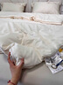 佳麗斯子母被芯二合一拉鏈款單雙人被子春秋冬被芯蠶絲大豆纖維被子母被 有機蠶絲澳毛子母被-拉鏈款 200*230cm（適用1.5/1.8米床） 曬單實(shí)拍圖
