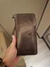 GIOIO日本進(jìn)口品質(zhì)錢(qián)包男士長(cháng)款拉鏈真皮手拿包多功能2025新款卡包牛皮 咖啡色 曬單實(shí)拍圖
