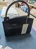 CHARLES&KEITH鱷魚(yú)紋凱莉包手提斜挎婚包包女包生日禮物CK2-50270880-1 Black黑色 S 曬單實(shí)拍圖