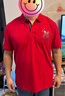 AU. ASPOLO保羅衫短袖t恤男夏季絲光棉刺繡翻領(lǐng)T恤衫男裝高檔品牌中青年半袖 大紅色 190/3XL 曬單實(shí)拍圖