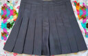 辛皇 純色高腰百褶裙女韓小個(gè)子半身裙短裙大尺碼胖m秋冬學(xué)院風(fēng) 灰色-西裝材質(zhì)【含內襯】 XL（105-115斤） 曬單實(shí)拍圖