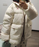 Converse匡威童裝兒童短款超輕三防保暖羽絨服冬季新品男女童加厚紅色外套 羽白色 160 /80 【建議身高158-170cm】 曬單實(shí)拍圖