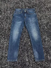 卡賓復古修身牛仔褲24秋長(cháng)褲休閑時(shí)尚舒適小腳褲 蔚藍色47 30  曬單實(shí)拍圖