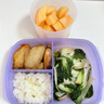 特百惠（Tupperware）微波層疊小方盒800ml*2微波加熱學(xué)生上班族午餐飯盒便攜便當盒 曬單實(shí)拍圖