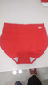 貓人（MiiOW）本命年紅內褲女高腰純棉抗菌底檔鴻運喜慶結婚大碼女士三角短褲 收腹提臀：大紅色 2條 XL 建議125-145斤 曬單實(shí)拍圖