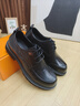 卡帝樂(lè )鱷魚(yú)（CARTELO）頭層牛皮大碼皮鞋男商務(wù)正裝鞋男士休閑皮鞋大碼男鞋K093 黑色 42 曬單實(shí)拍圖