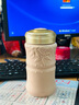 乾唐軒【官方授權】正品活瓷杯小竹報平安隨身杯陶瓷茶水杯中秋節禮品 復古玫瑰粉（禮盒裝帶杯刷杯套） 曬單實(shí)拍圖