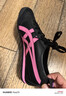 Onitsuka Tiger鬼塚虎MEXICO 66?秋冬新款男女時(shí)尚運動(dòng)休閑鞋 黑色/粉色 37 曬單實(shí)拍圖