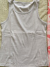 小護士女士背心無(wú)袖螺紋棉舒適圓領(lǐng)純色吊帶上衣 灰綠 XL (175) 曬單實(shí)拍圖