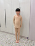 舞東方德絨兒童膚色保暖內衣秋冬季女童舞蹈服肉色加絨打底衣隱形打底衫 肉色-德絨【上衣+褲子】 140 (身高130-140厘米) 曬單實(shí)拍圖