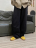 森馬（Semir）休閑褲男發(fā)熱抑菌針織衛褲寬松直筒褲25冬長(cháng)褲子百搭109725127104 曬單實(shí)拍圖
