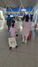 北徹（BRCZRO）東北戶外雪地靴女兒童親子加絨加厚防寒保暖防水防滑增高筒棉鞋子 【918】米白-女款 （偏小一碼） 39 （加絨加厚） 曬單實(shí)拍圖