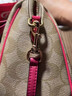 點(diǎn)像適用蔻馳包帶替換麻將包改造配件腋下斜挎帶子可調節包鏈條肩帶 玫紅色1.2cm寬調節款 曬單實(shí)拍圖