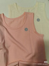 Q21吸濕排汗抗菌A類(lèi)兒童吊帶背心春夏薄款純色男女童寶寶棉打底衫 舒芙蕾米夢(mèng)幻粉-2件裝 110 曬單實(shí)拍圖