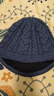 Siggi 帽子女秋冬天韓版潮羊毛呢蓓雷帽加厚鴨舌帽保暖針織毛線(xiàn)帽 藍色 約57.5CM有彈性 曬單實(shí)拍圖
