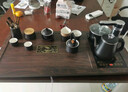 不拙茶具套裝家用整套茶具燒水壺一體全自動(dòng)茶盤(pán)一體式功夫茶臺 1-白瓷香雪黑檀色錦鯉茶盤(pán)套裝 曬單實(shí)拍圖