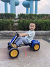 子梵（ZIFAN）戶(hù)外遙控卡丁車(chē)車(chē)四輪可坐人大人男女孩寶寶親車(chē)玩具汽車(chē)成人兒童 藍+小電瓶6v4.5A+可遙控 座椅長(cháng)度可調+一鍵 雙驅動(dòng) 曬單實(shí)拍圖
