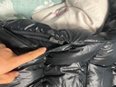 波司登（BOSIDENG）泡芙羽絨服于適同款男女同款情侶裝長(zhǎng)款連帽新國(guó)標(biāo)外套 幻夜黑-自然光8633 L 170/92A 體重約130-150斤 曬單實(shí)拍圖