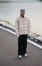 Calvin KleinJeans【防水】秋冬男士ck格子絎縫襯衫領(lǐng)鴨絨羽絨服J326805 PED-奶茶咖 M 曬單實(shí)拍圖