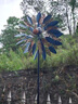 維諾亞太陽(yáng)能燈花園庭院鐵藝旋轉大風(fēng)車(chē)戶(hù)外陽(yáng)臺布置網(wǎng)紅裝飾創(chuàng  )意擺件 2米復古藍太陽(yáng)能風(fēng)車(chē) 曬單實(shí)拍圖