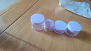 妙倩彩色面霜分裝瓶化妝品乳液空瓶子眼霜粉底液護膚品分裝盒便攜旅行 紫色 4件 【贈挖勺+標簽】 曬單實(shí)拍圖