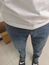 以純（YISHion）闊腿純棉牛仔褲男士寬松直筒長褲2025新款高端中年春秋冬季休閑褲 螳 9342B#淺藍(lán)色【95.3%含棉】 29 穿到110斤左右 曬單實(shí)拍圖