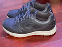 斯凱奇（Skechers）男鞋夏季商務(wù)休閑皮鞋流行正裝鞋軟底緩震舒皮鞋77156 巧克力色/CHOC 39.5 曬單實拍圖