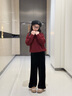 小豬彼特女童闊腿褲秋冬2025新款兒童金絲絨褲子加厚直筒褲中大童黑色加絨 15191黑色 170 cm 曬單實(shí)拍圖