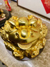 RWTW黃銅金蟾擺件公司店鋪開(kāi)業(yè)定制禮物中式家居酒柜金蟬送開(kāi)業(yè)禮物 小號鎏金八方來(lái)財金蟾 曬單實(shí)拍圖