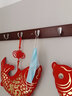 唯妮美（vinme）掛衣鉤壁掛墻壁試衣間掛鉤入戶(hù)進(jìn)門(mén)玄關(guān)衣服衣帽掛衣架墻上壁掛式 復古色7鉤【質(zhì)保3年】 曬單實(shí)拍圖