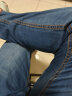 真维斯（JEANSWEST）牛仔裤男2024夏季潮牌直筒时尚猫须青年休闲男士长裤中蓝32 实拍图