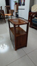 尋古 紅木家具非洲雞翅木（學(xué)名：非洲崖豆木）邊桌茶幾實(shí)木茶水柜茶臺新中式窄縫小桌子帶抽屜V 曬單實(shí)拍圖