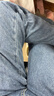百圖betu女裝秋季新款牛仔褲時(shí)尚高腰百搭闊腿褲顯瘦褲子2408X03 牛仔色 M 曬單實(shí)拍圖