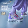 Skechers斯凱奇兒童閃穿鞋休閑鞋女中大童跑鞋無(wú)需彎腰一腳蹬童鞋302221L 曬單實(shí)拍圖