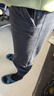 安踏（ANTA）運動(dòng)褲子男秋冬季休閑褲男士棉質(zhì)寬松衛褲男戶(hù)外跑步健身訓練長(cháng)褲 黑色/束腳 【冬季加絨款】 M /170 適合100-120斤 曬單實(shí)拍圖