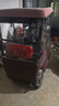 老年小巴士電動(dòng)三輪車(chē)棚全圍保暖擋雨防風(fēng)加厚時(shí)尚紫布簾全透明簾 紅色加厚時(shí)尚皮革款雨簾 150*70 曬單實(shí)拍圖