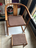 祥福工藝楠竹得閑搖椅搖搖椅逍遙椅老人椅陽(yáng)臺辦公成人家用北歐休閑圈椅 得閑搖椅（胡桃色） 曬單實(shí)拍圖