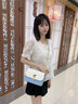 CAKNLS&KALRY輕奢包包女款2025年單肩包斜挎女包奢侈品牌生日禮物送女友老婆 天藍色 禮盒裝 曬單實(shí)拍圖