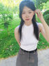 春絮紅舞純棉小半高中領(lǐng)背心女修身內搭春夏秋無(wú)袖緊身打底衫外穿上衣女 白色【純棉】 2XL 適合120-135斤 曬單實(shí)拍圖