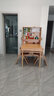 Xiao Mu Wu折疊餐桌餐邊柜一體 折疊餐桌椅組合 家用小戶(hù)型實(shí)木吃飯桌 餐桌+實(shí)木椅（2張） 曬單實(shí)拍圖