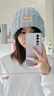 駱駝針織帽2025年新款秋冬季女防風時尚韓版冷帽保暖麻花毛線帽子 晴空藍，535CP15006 曬單實拍圖